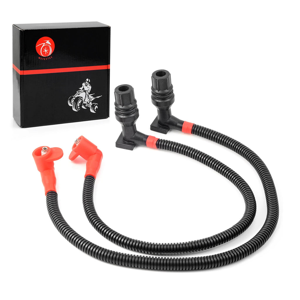 2Pc Ignition Coil Spark Plug Wire for Polaris Ranger Crew 800 RZR 4 S 800 (2011–2017)