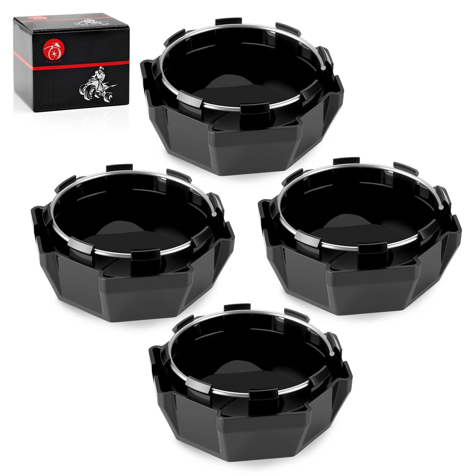 Set of 4 Wheel Caps for Polaris Ranger 570 900 1000 XP (1521954-067, 1521954, 1521954-458)