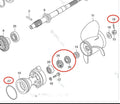 Lower Unit Seal Kit for Tohatsu 60-250 HP (HZZ3-91252-003, HZW1-91351-B02)