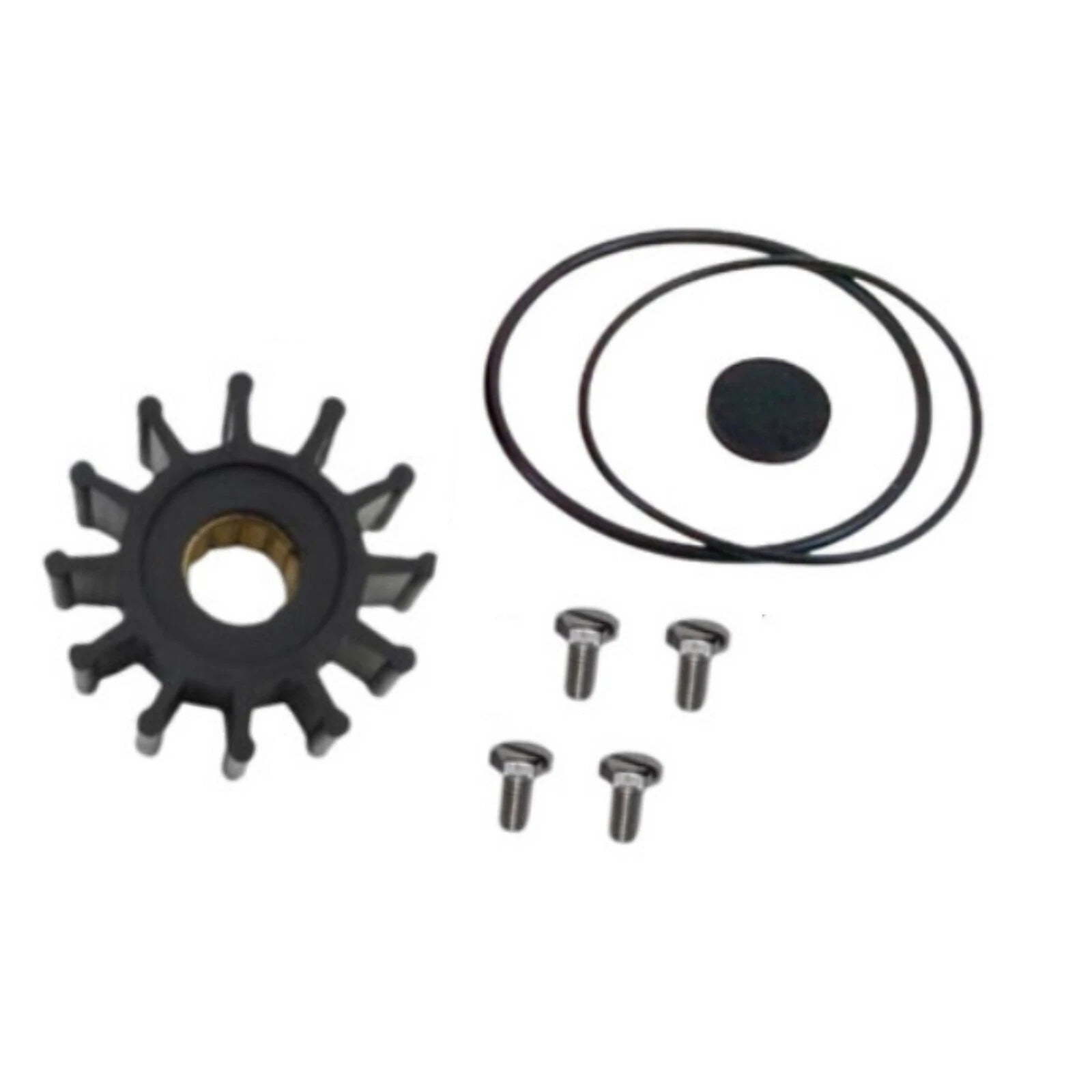 Impeller Kit for Yanmar Marine 3JH2E 3JH2-TE 4JH3-HTE1 (All Years) 129470-42532 129670-42531
