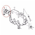 Set of 2 Heat Exchanger End Caps for Volvo Penta MD 2030 (Replacement 3580326, 145536370)