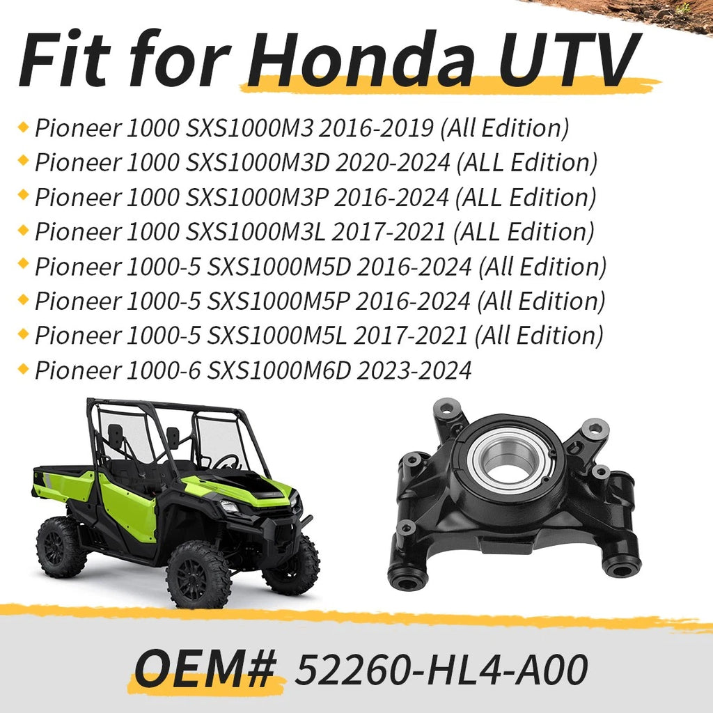 Left Rear Knuckle Set for Honda Pioneer 1000-5 (2016–2024) 52260-HL4-A00