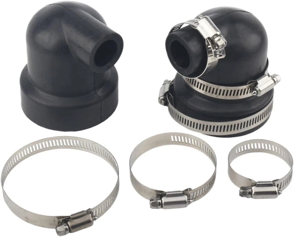 Set of 2 Exchanger End Caps for Volvo Penta MD2010 MD2020 MD2030 MD2040