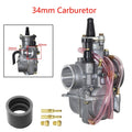 34mm Carburetor with Power Jet for PWK34 250cc-350cc ATV (2/4 Stroke)
