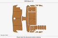 EVA Foam Teak Deck Flooring Mat for Maxum 42 (1999)