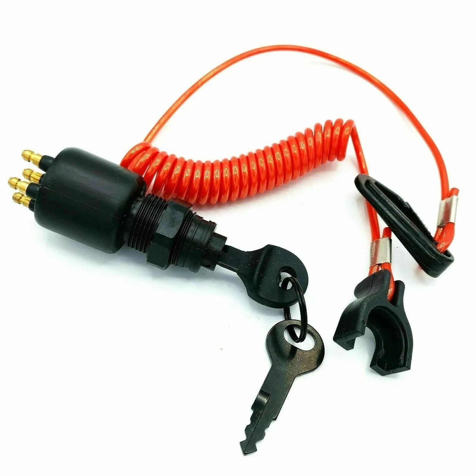 Ignition Switch Key & Lanyard Assembly for OMC Johnson Evinrude (1970–2023)