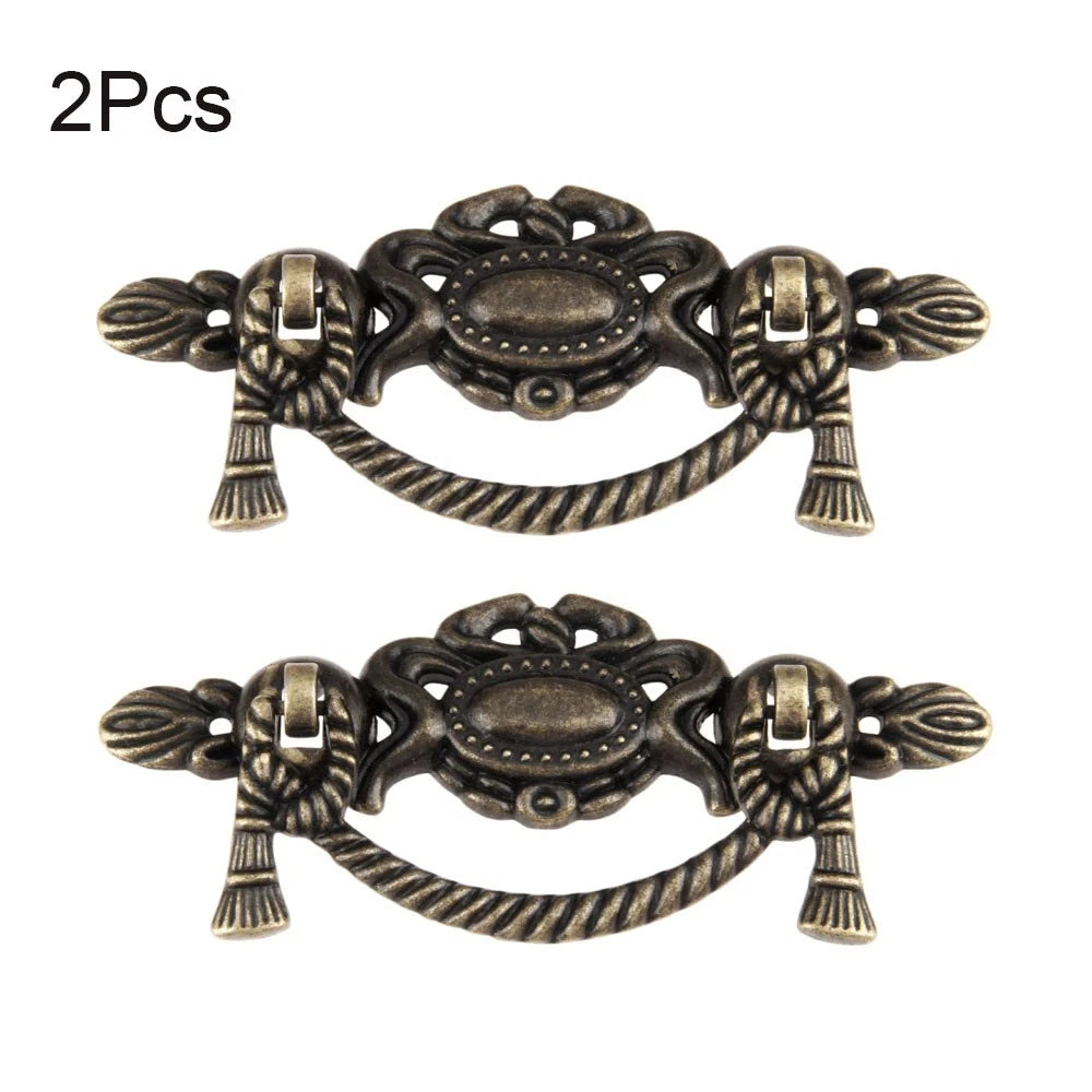 6X Antique Furniture Pull Handles for Drawer Jewelry Box Cabinet