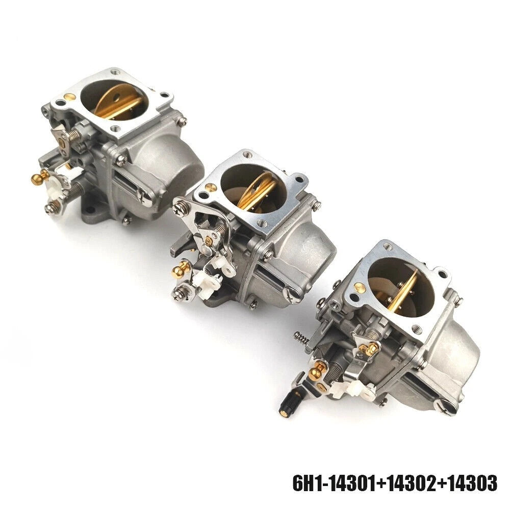 Carburetor Assy Set for Yamaha 2Stroke 90HP Outboard (6H1-14301/14302/14303)