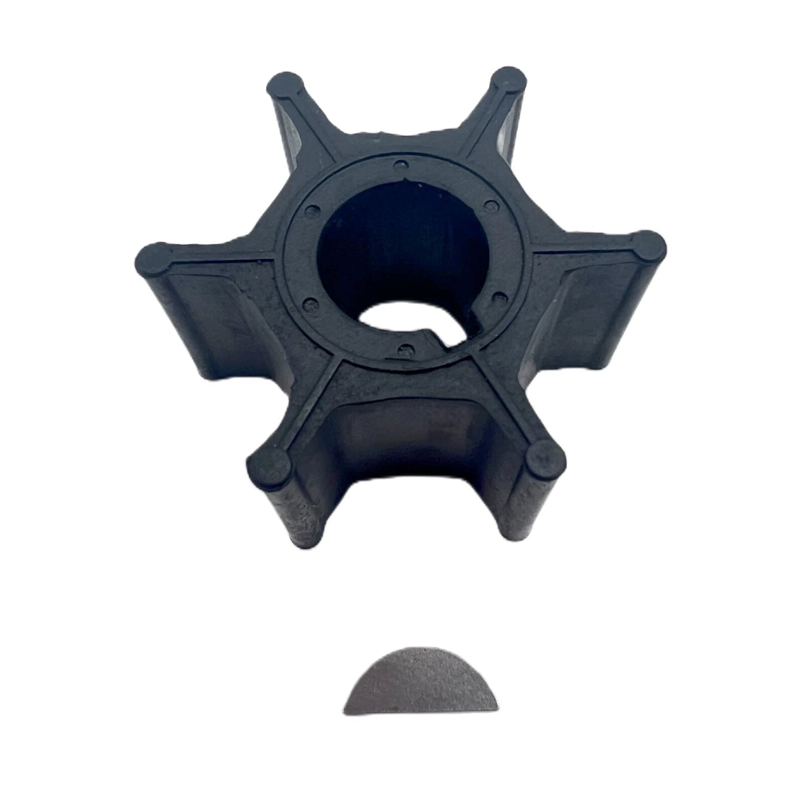 Water Pump Impeller with Key for Suzuki Outboard 9.9 15 HP (2-Stroke) (17461-93901)