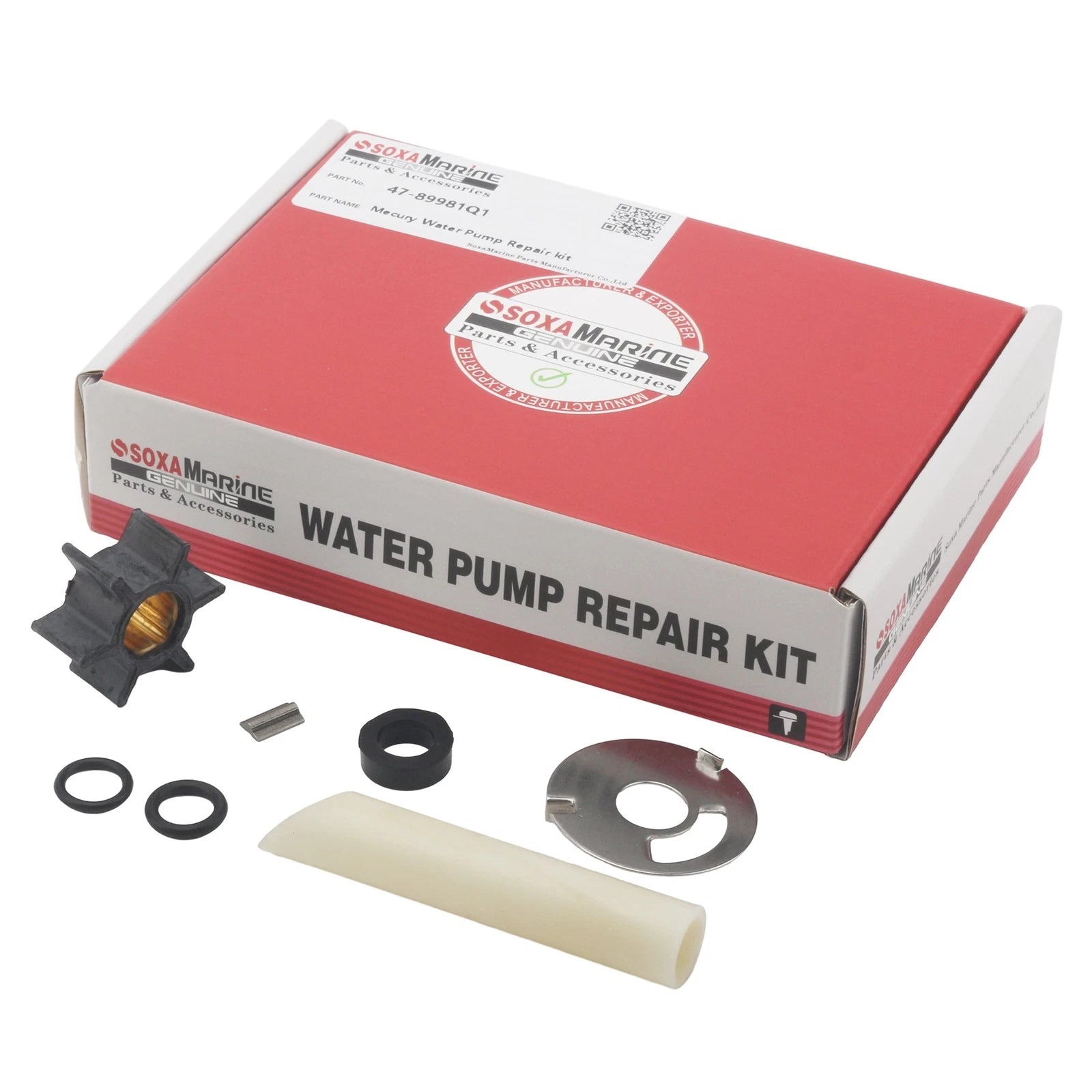 Water Pump Repair Service Kit for Mercury Mariner Outboard (89981Q1)