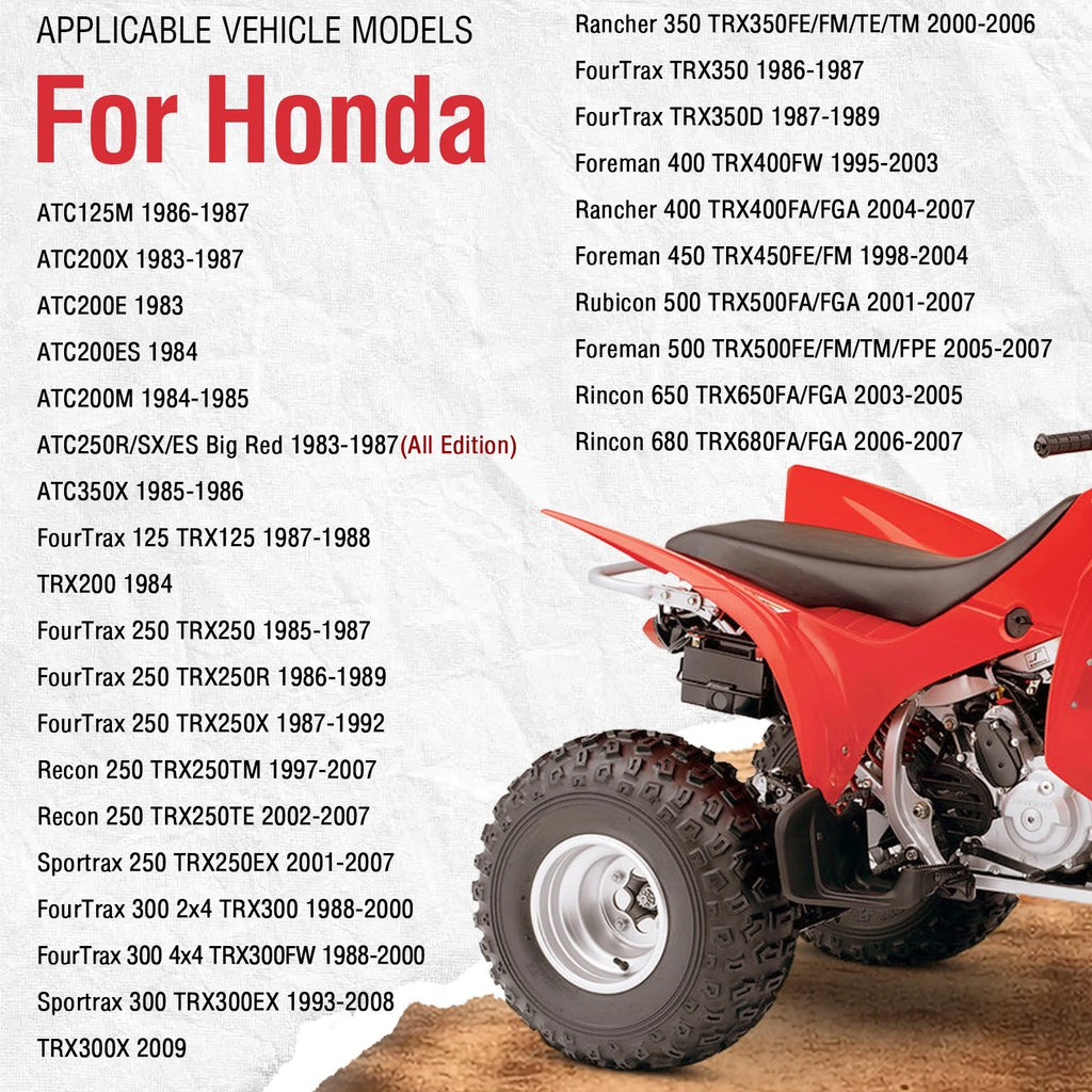 Handle Grips w/ Bar End Guard for Honda Foreman 500 TRX500FE/FM/TM/FPE (2005–2007)