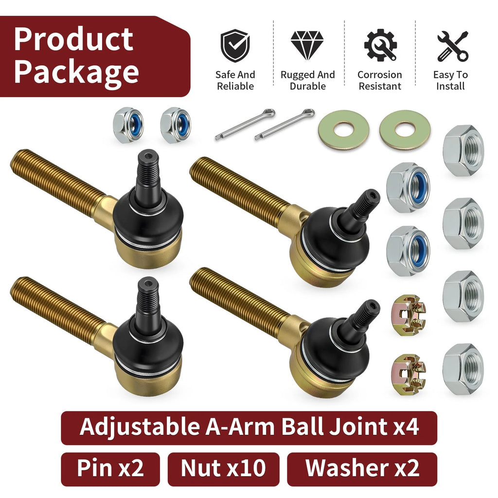 Adjustable A-Arm Ball Joints for Honda TRX450R/TRX450ER (2006–2014)
