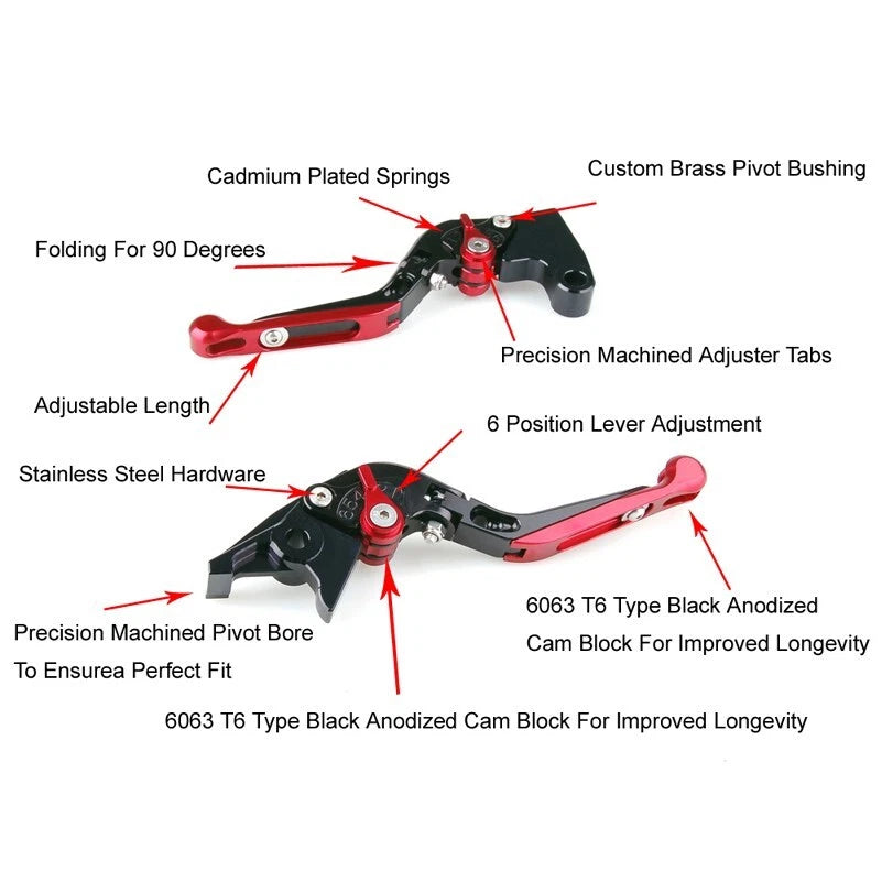 Adjustable Folding Brake Clutch Levers for BMW G310R G310GS (2017–2018) BD T9