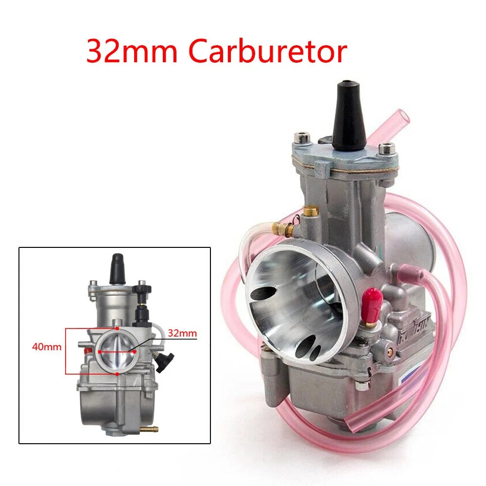 32mm Carburetor for Keihin KOSO OKO PWK32 (250-300cc ATV Go Kart)