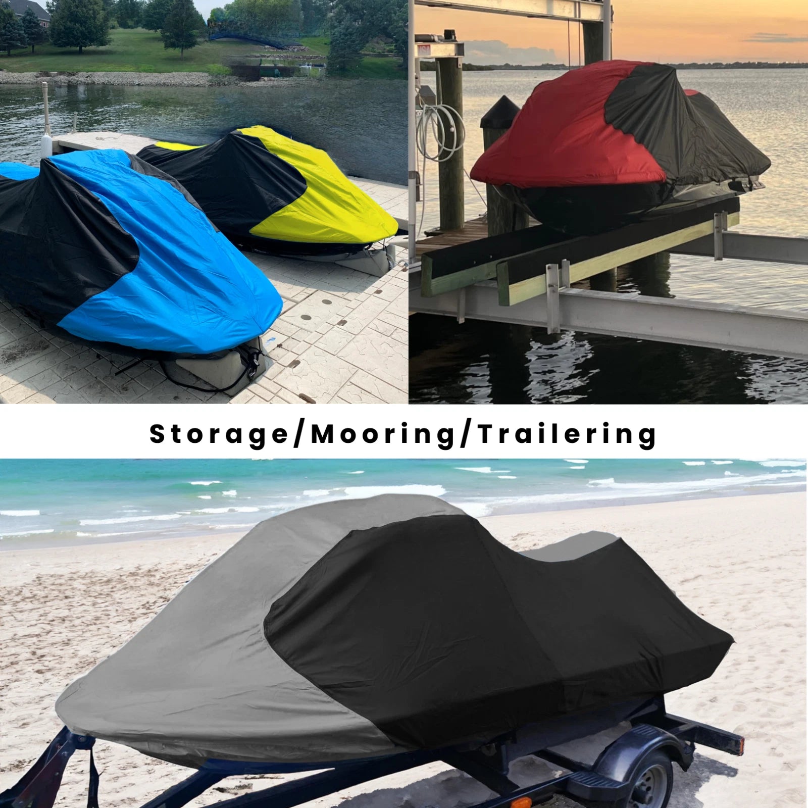 Heavy Duty Trailerable Jet Ski Cover for Sea Doo RXP 155 215 (2007–2010)