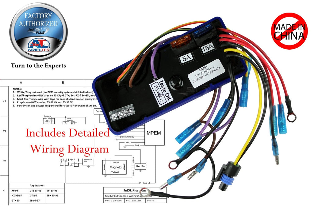 CDI MPEM Module Box for SeaDoo GTS GTX HX SP SPI SPX XP (580–720)
