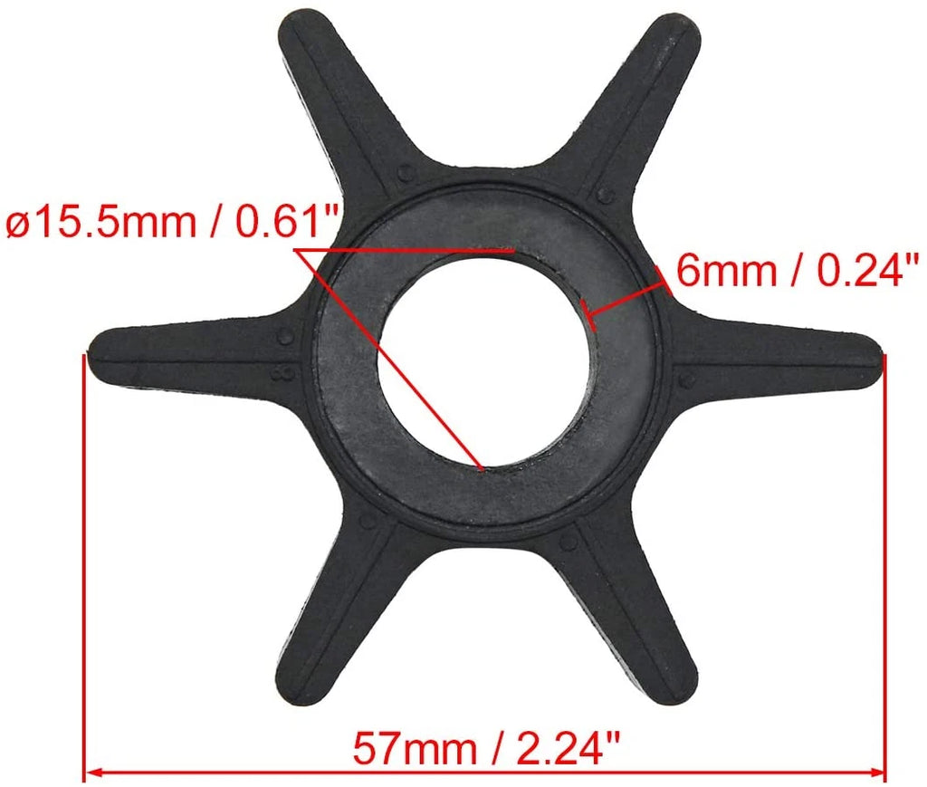 Water Pump Impeller for Chrysler Force 25-55 HP Outboard (N/A) 47-F433065