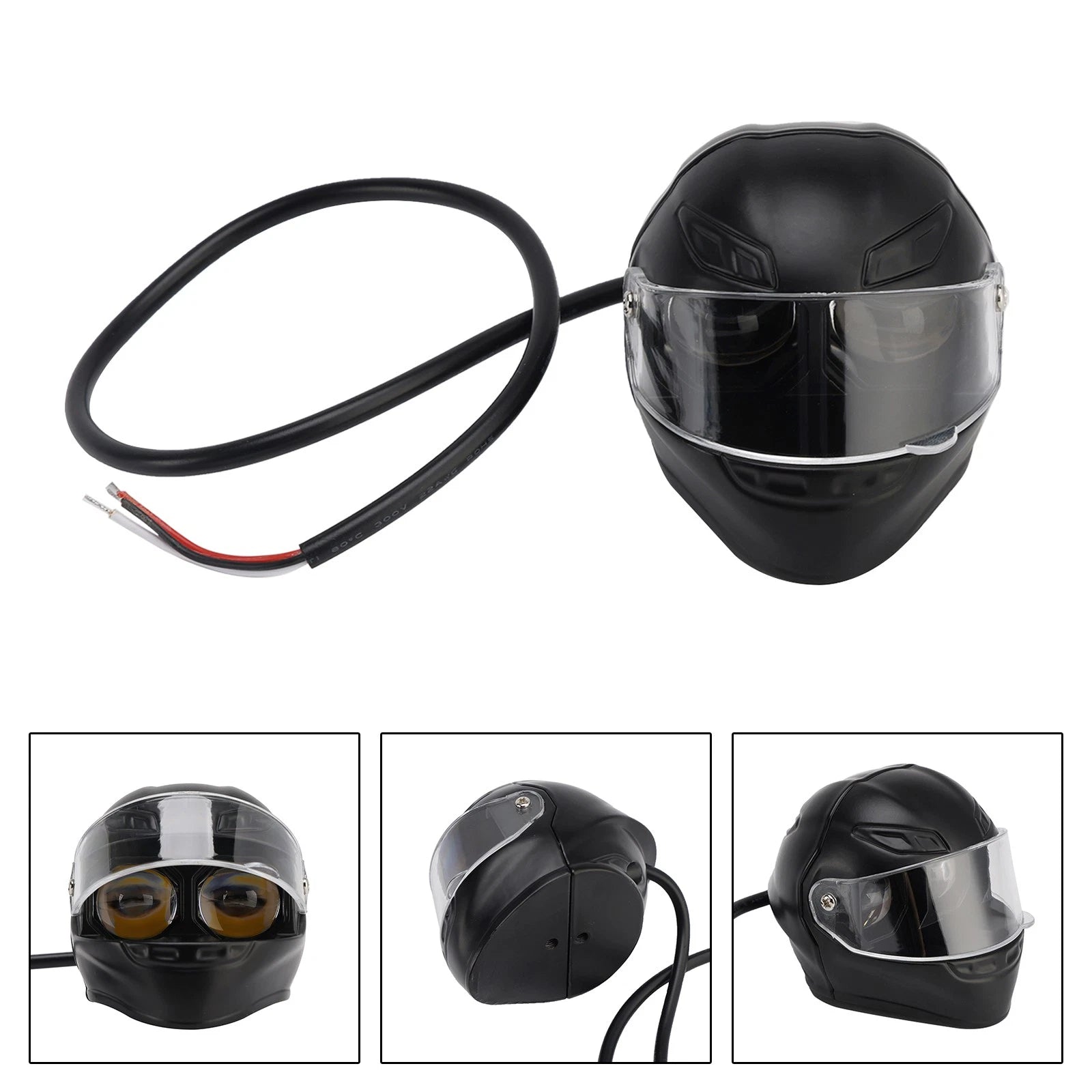 20W LED Worklight Spotlight for Motorcycles (Helmet-Mount)