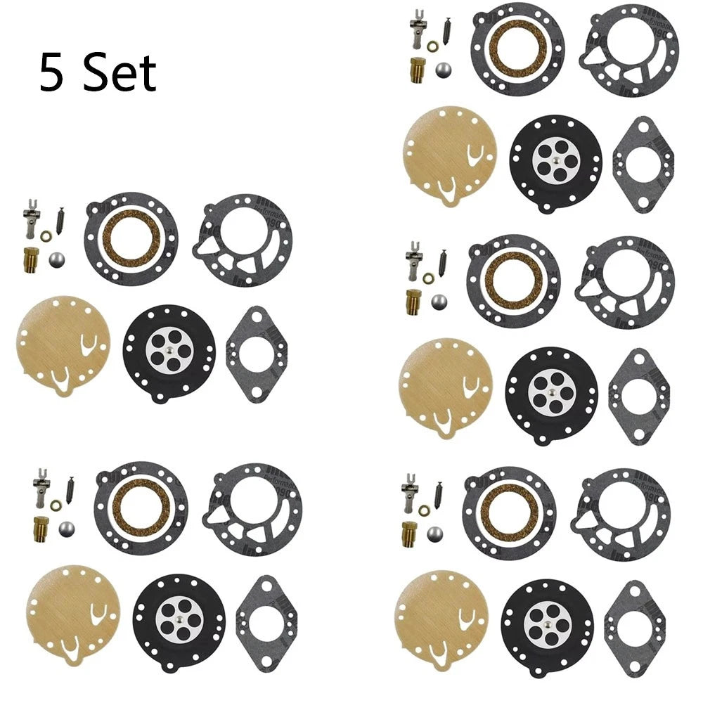 Set of 5 Carburetor Repair Kits for TILLOTSON HL Series (RK-114HL, RK-114-HL)