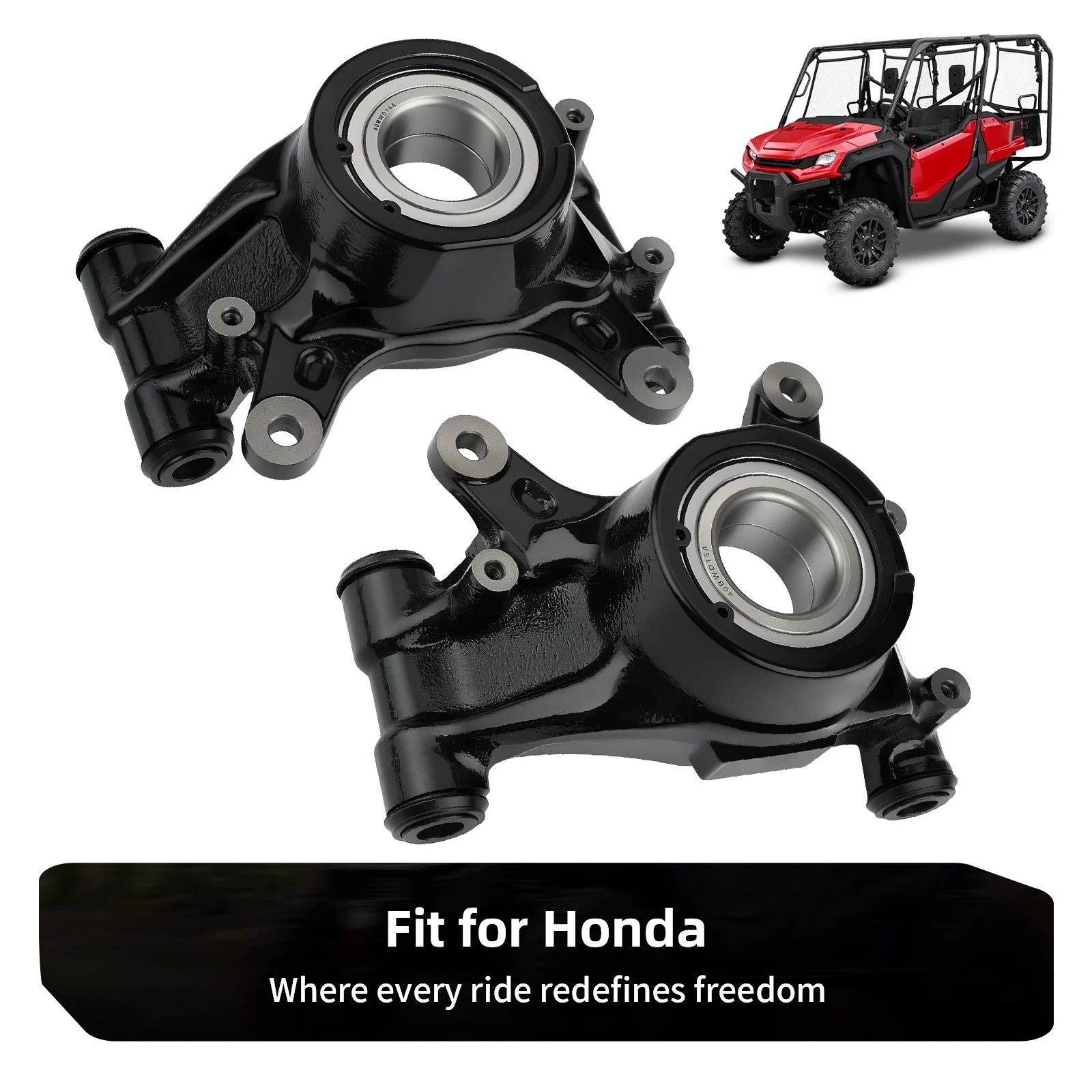 Rear Left Right Knuckle Kit & Bearing for Honda Pioneer 1000 (2016–2024)