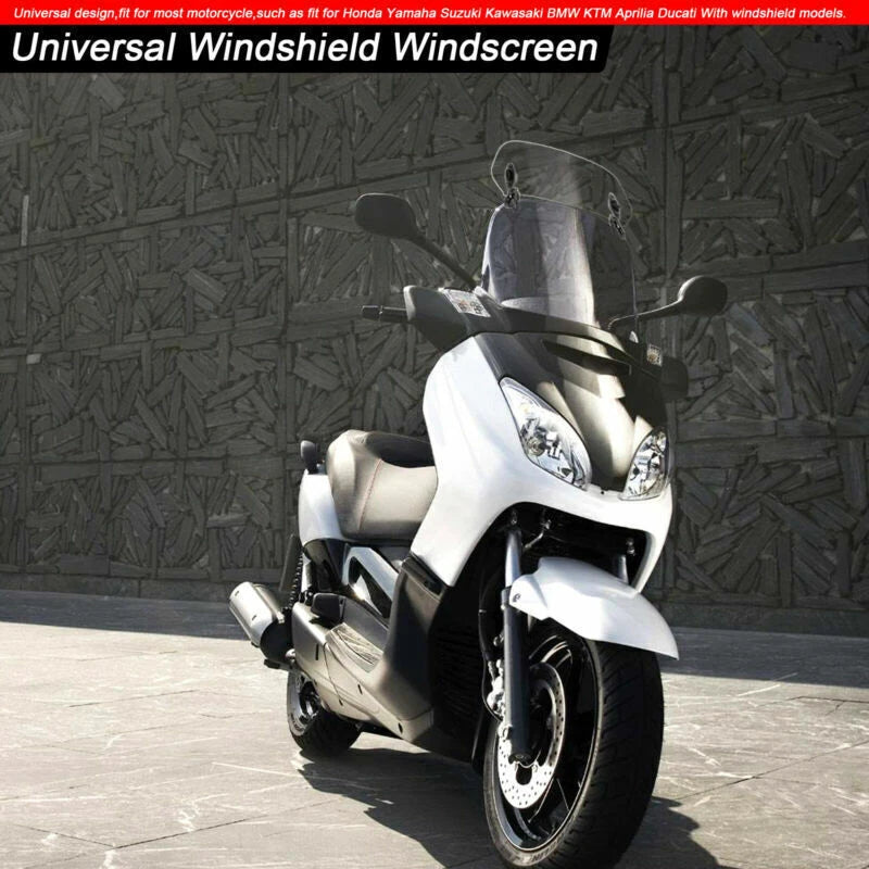 Adjustable Windshield Spoiler Deflector for Motorcycle