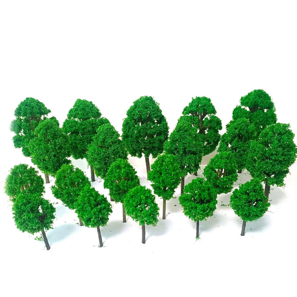 60pcs Trees for Multiple Models (Railroad, Train, Wargame, Diorama)