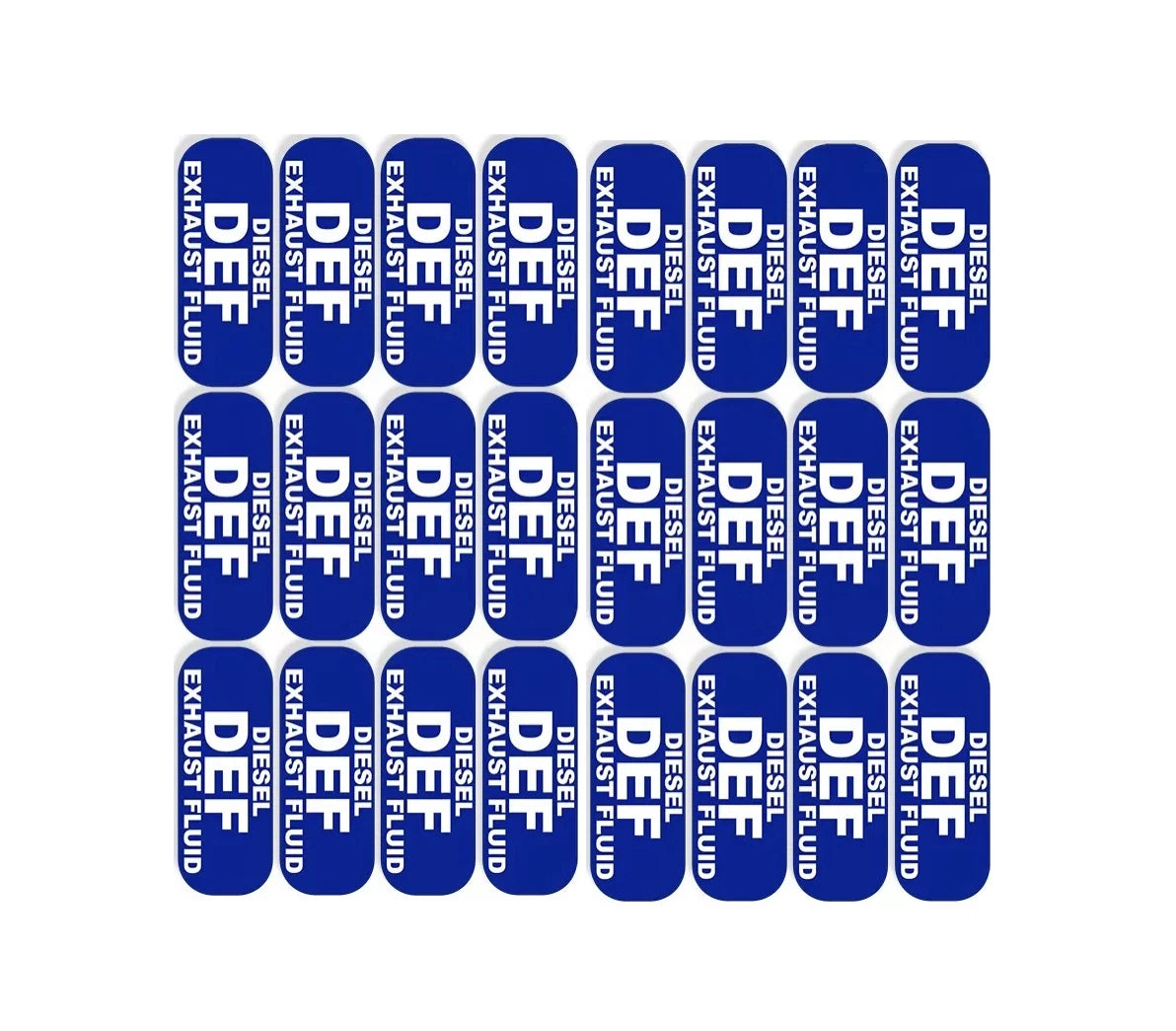 24Pcs DEF Diesel Exhaust Fluid Sticker Decal for Universal Use