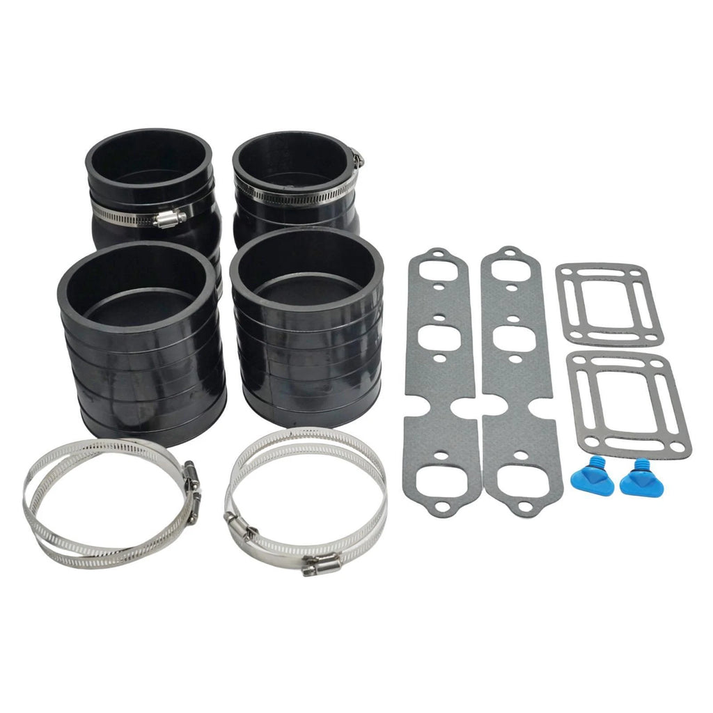 Exhaust Manifold Bellow Hose Repair Kit W/Gasket for OMC 4.3L Sterndrive V6 (3853412)