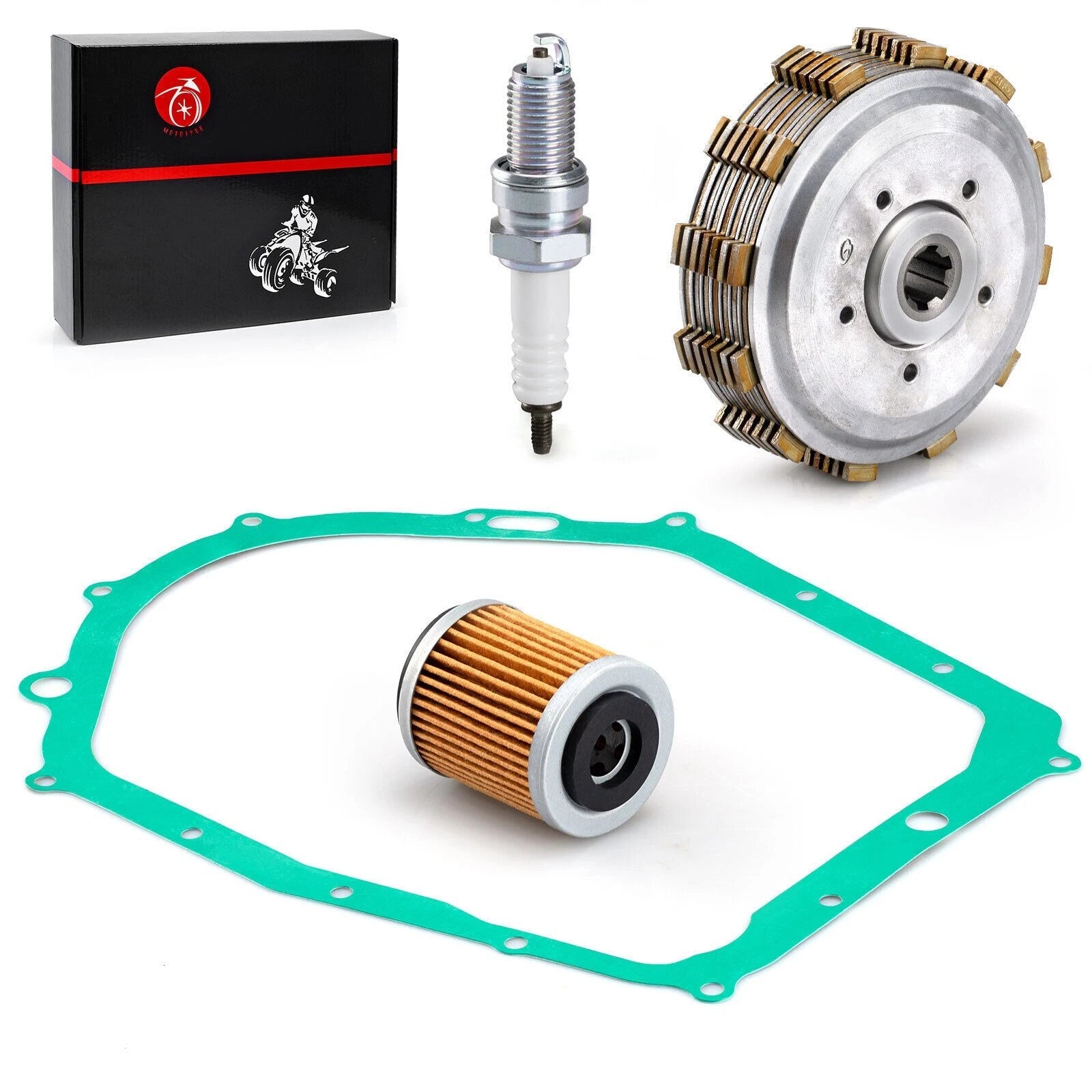 Clutch Assembly Kit w/Gasket for Yamaha Kodiak 400 YFM400FW 4x4 (1993–1998)