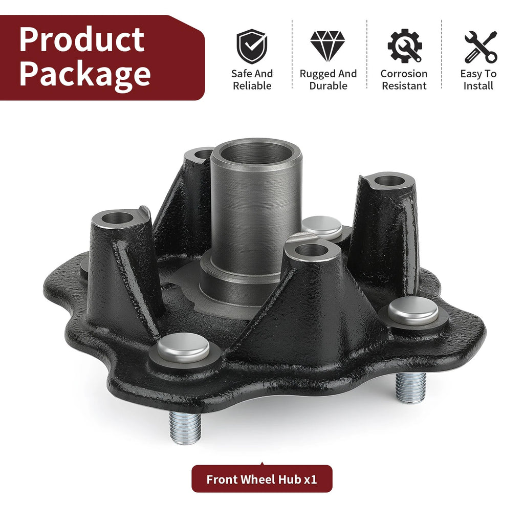Front Wheel Hub for Suzuki Eiger 400 LTA400 LTF400 (2002–2007) 54110-38F20 54110-38F00