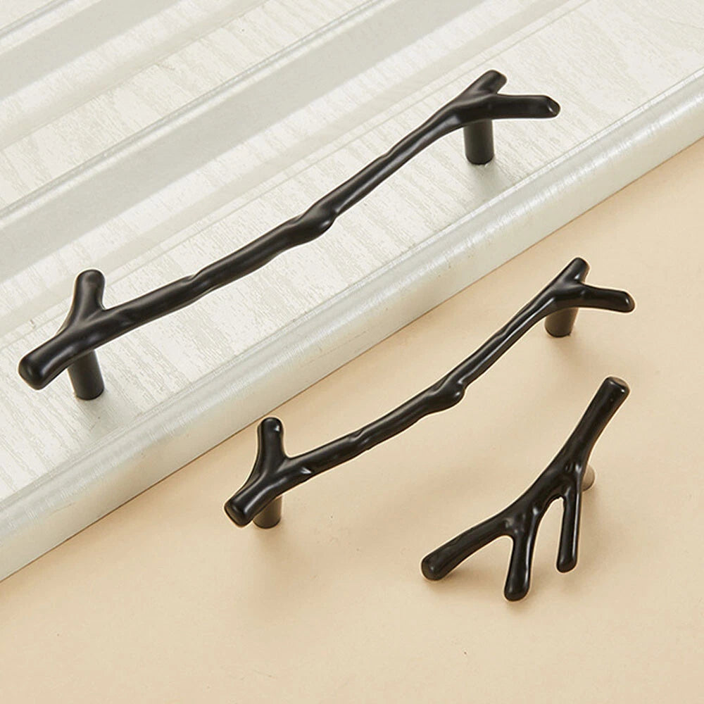 2Pcs Tree Branch Cabinet Pulls Drawer Knobs for Furniture