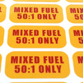 Mixed Fuel Sticker 50:1 for All Models