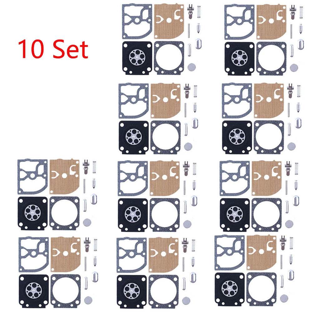Set of 10 Carburetor Gasket Repair Kit for STIHL 017 018 MS170 MS180 ZAMA RB-77