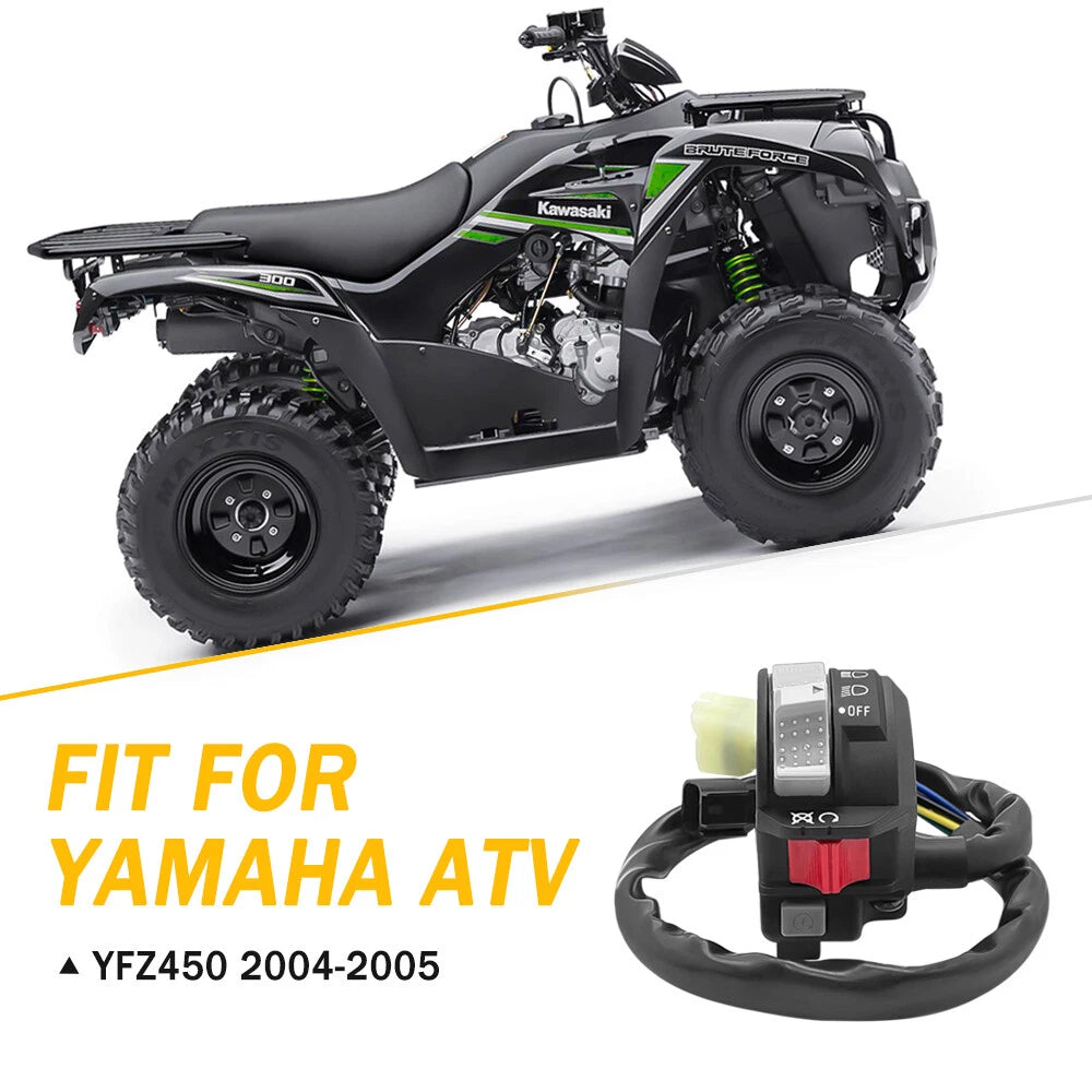 Left Handlebar Control Start Kill Switch for Yamaha YFZ450 (2004–2005)