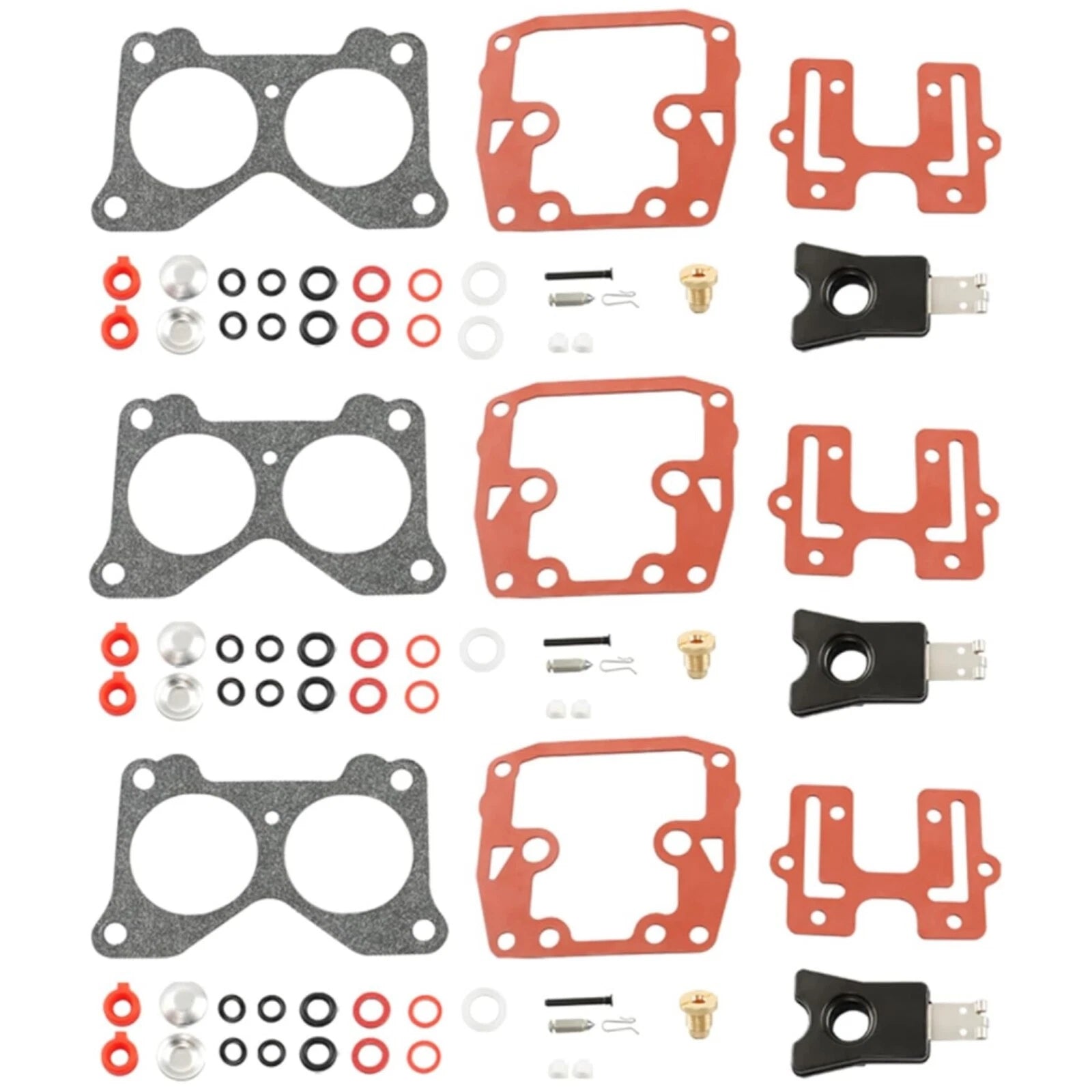3X Carburetor Kit for Johnson/Evinrude Outboard (383906, 390055, 392550, 398526, 0439076)