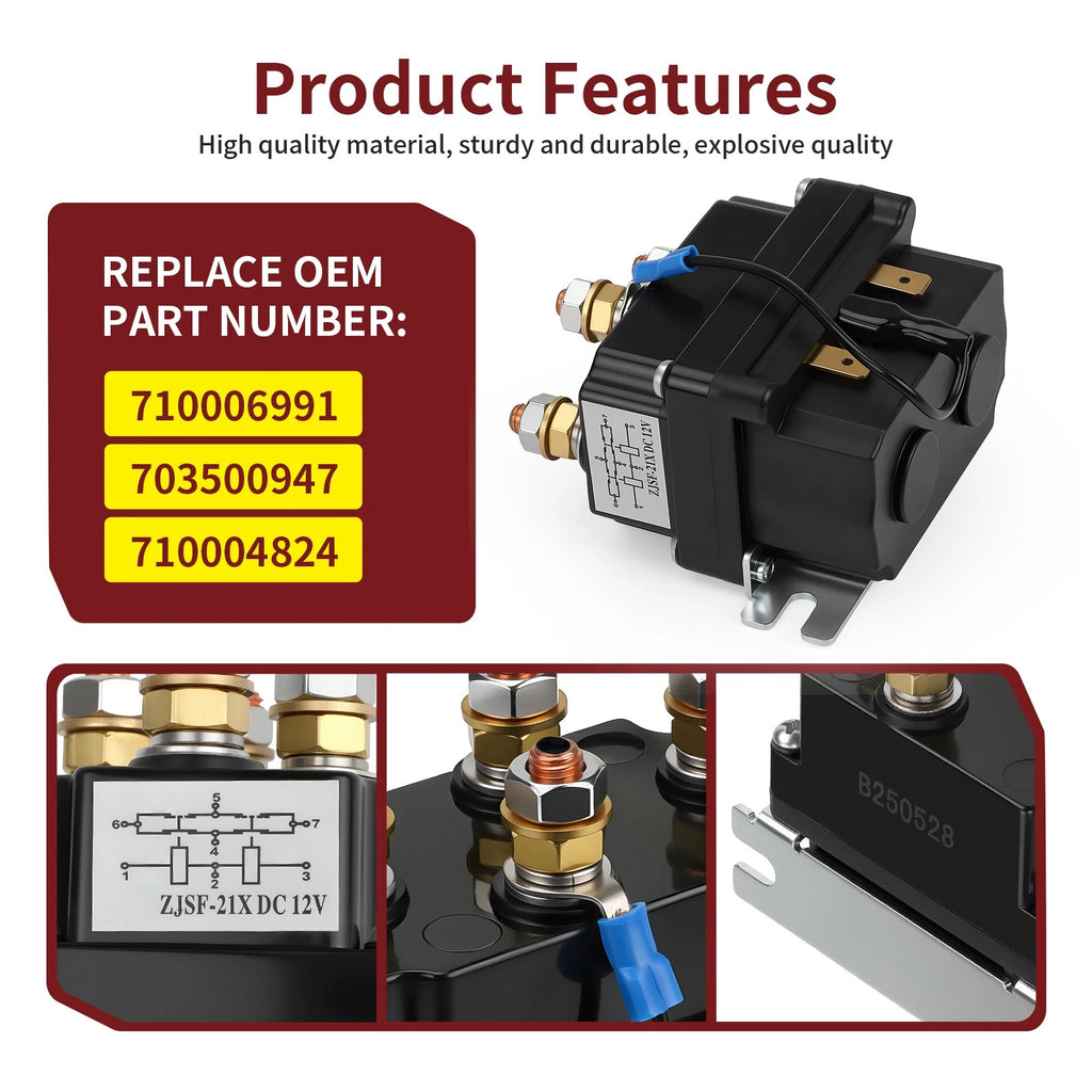 Electrical System Solenoid 710006991 for Can-Am Traxter Defender MAX PRO HD10 (2017–2023)