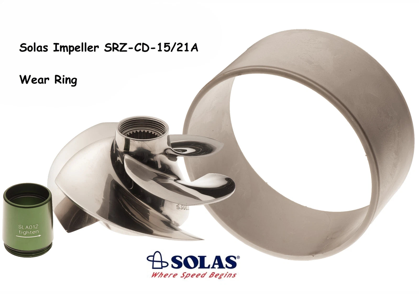 Solas Impeller SRZ-CD-15/21A for Seadoo 4-Tec 255 260 (2003–2009)