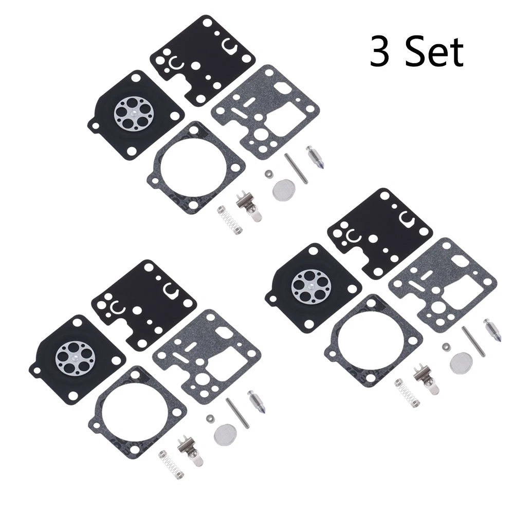 Set of 3 Carburetor Gasket Kit for ZAMA RB-107 ECHO ES230 ES231 PB230 PB231