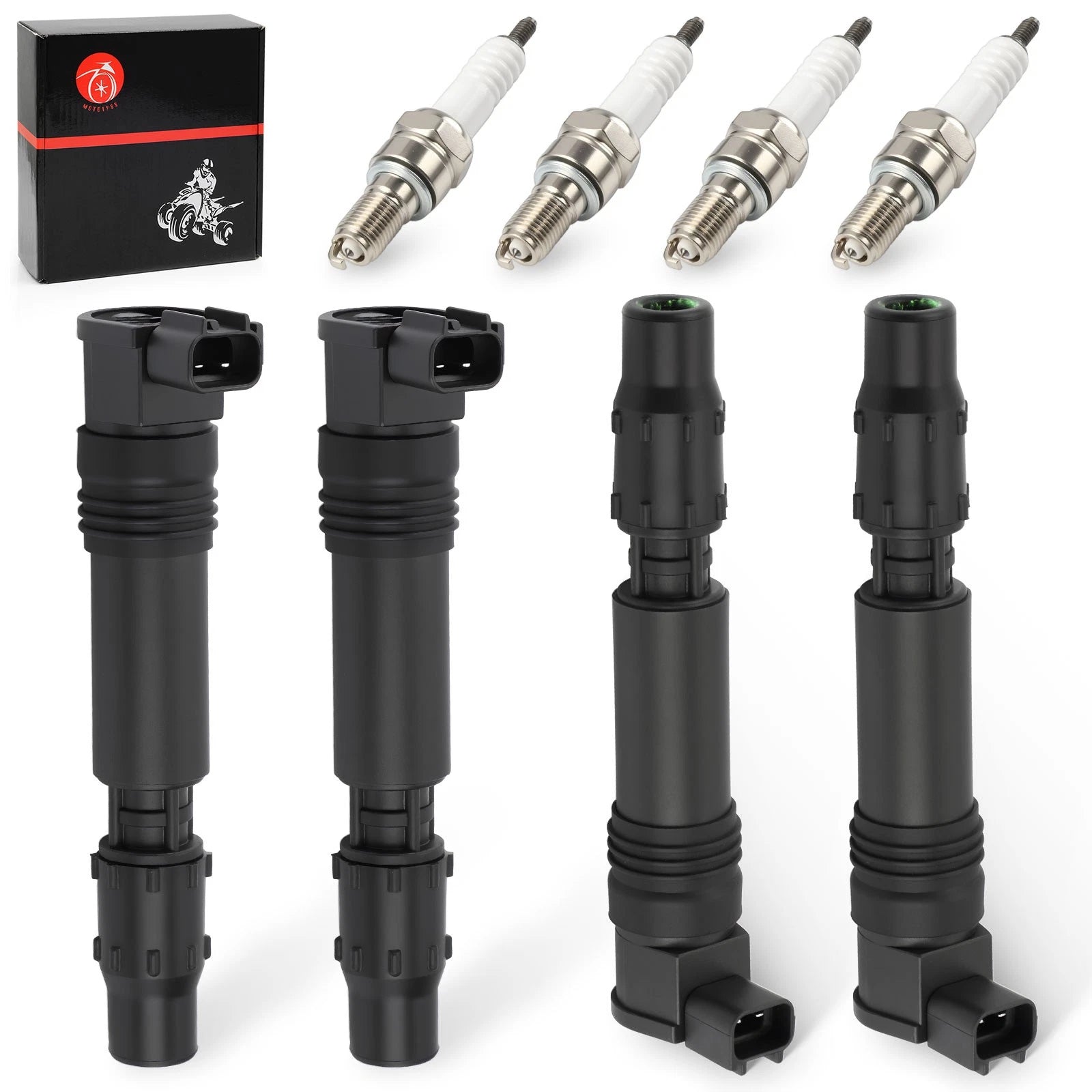 Set of 4 Ignition Coils for Honda CBR600F F4i CBR954RR (2001–2007) 30700-MBW-611