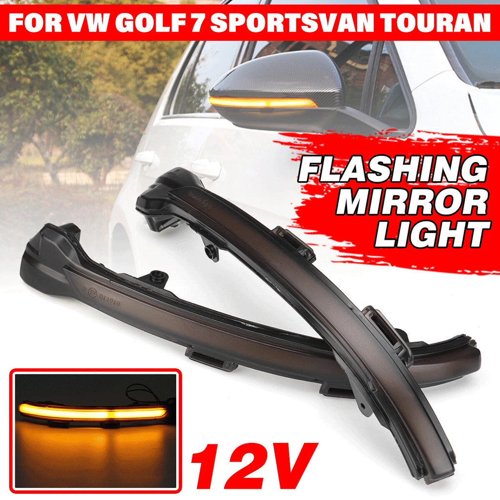 Dynamic Turn Signal Side Mirror Sequential Light for Golf MK7 (2012–up)