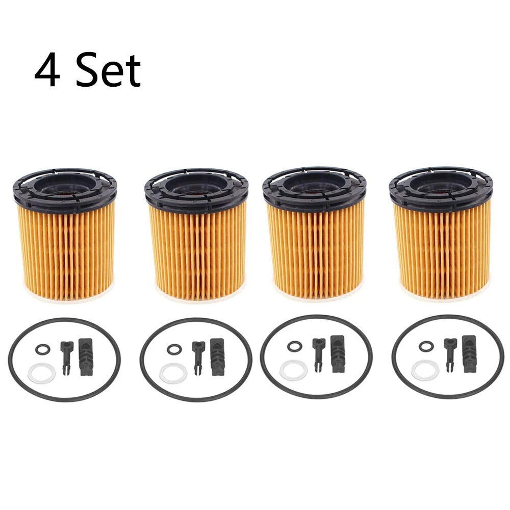 Set of 4 Oil Filters for Hyundai Elantra, Kia Sorento, Rio (1.6L, 26350-2M000)