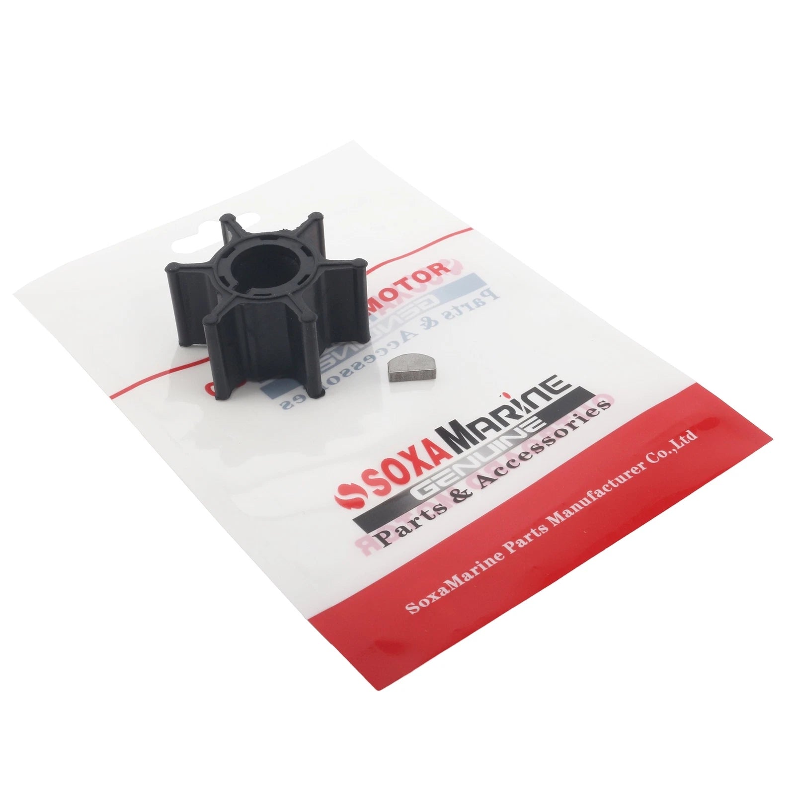 Water Pump Impeller with Key for Suzuki Outboard DT 9.9 16 HP (2X) 17461-93500