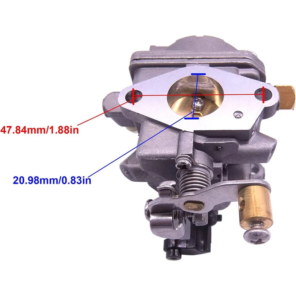 Carburetor Assembly for Yamaha 4 Stroke 4HP Outboard (PN 6BV-14301-01)