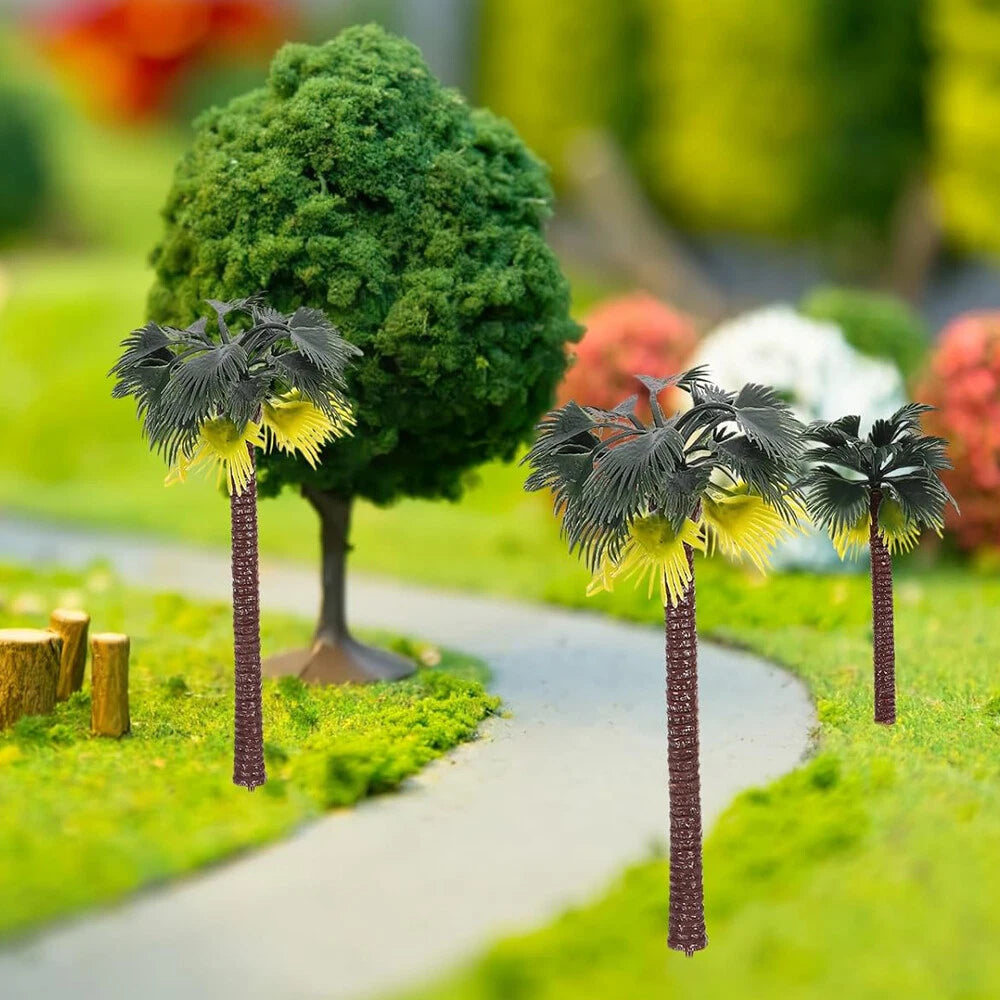 20pc Coconut Palm Model Trees for DIY Scenery (No specific make/model)