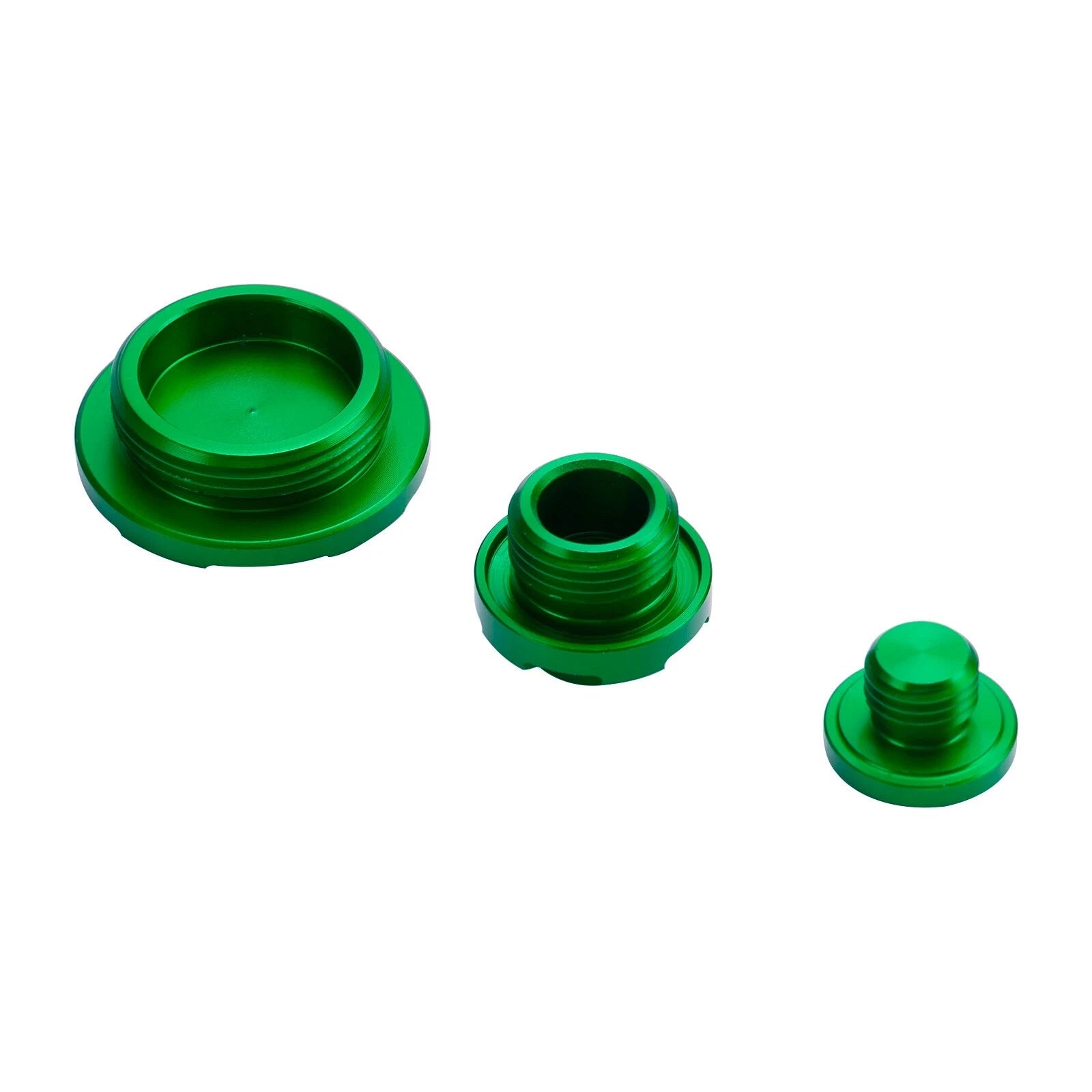 Crankcase Cover Oil Filler Plug Kit Green for Kawasaki KLX450R (2008–2015)