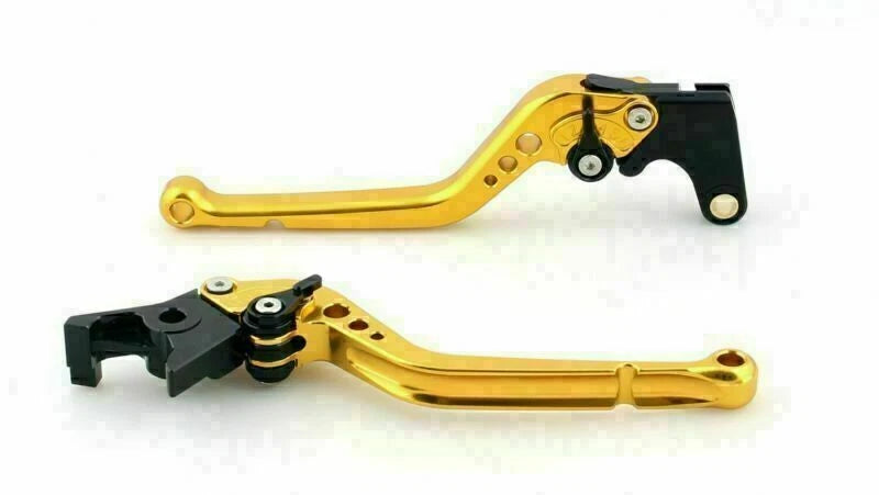 Long Brake Clutch Levers for Kawasaki ZZR/ZX1400 SE (2016–2017) Gold T9