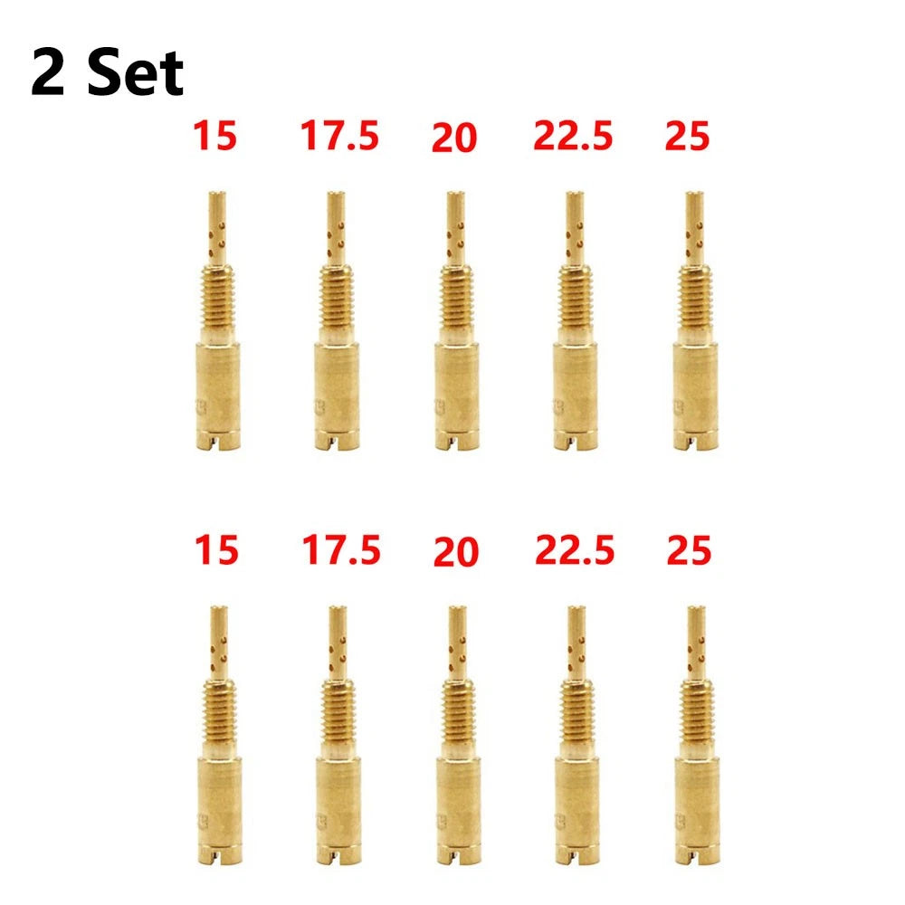 10pc Carburetor Pilot Slow Jet Kit for Mikuni TM VM28/486 HSR42/45/48