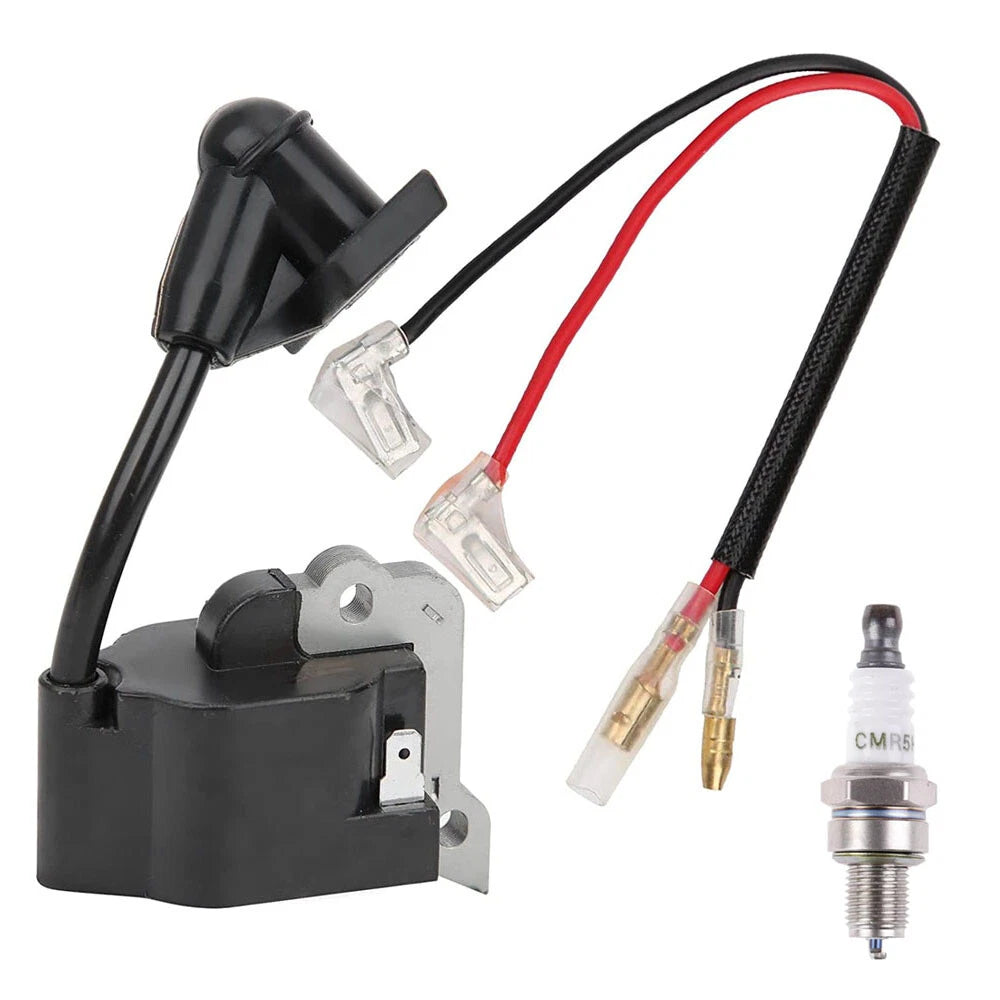 Ignition Coil Spark Plug for Husqvarna 324LX 324LDX 324RX 324HDA 55X (N/A)