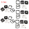 Set of 5 Carburetor Rebuild Kits for STIHL HS45 FS55 FS38 BG45 ZAMA RB-100 C1Q
