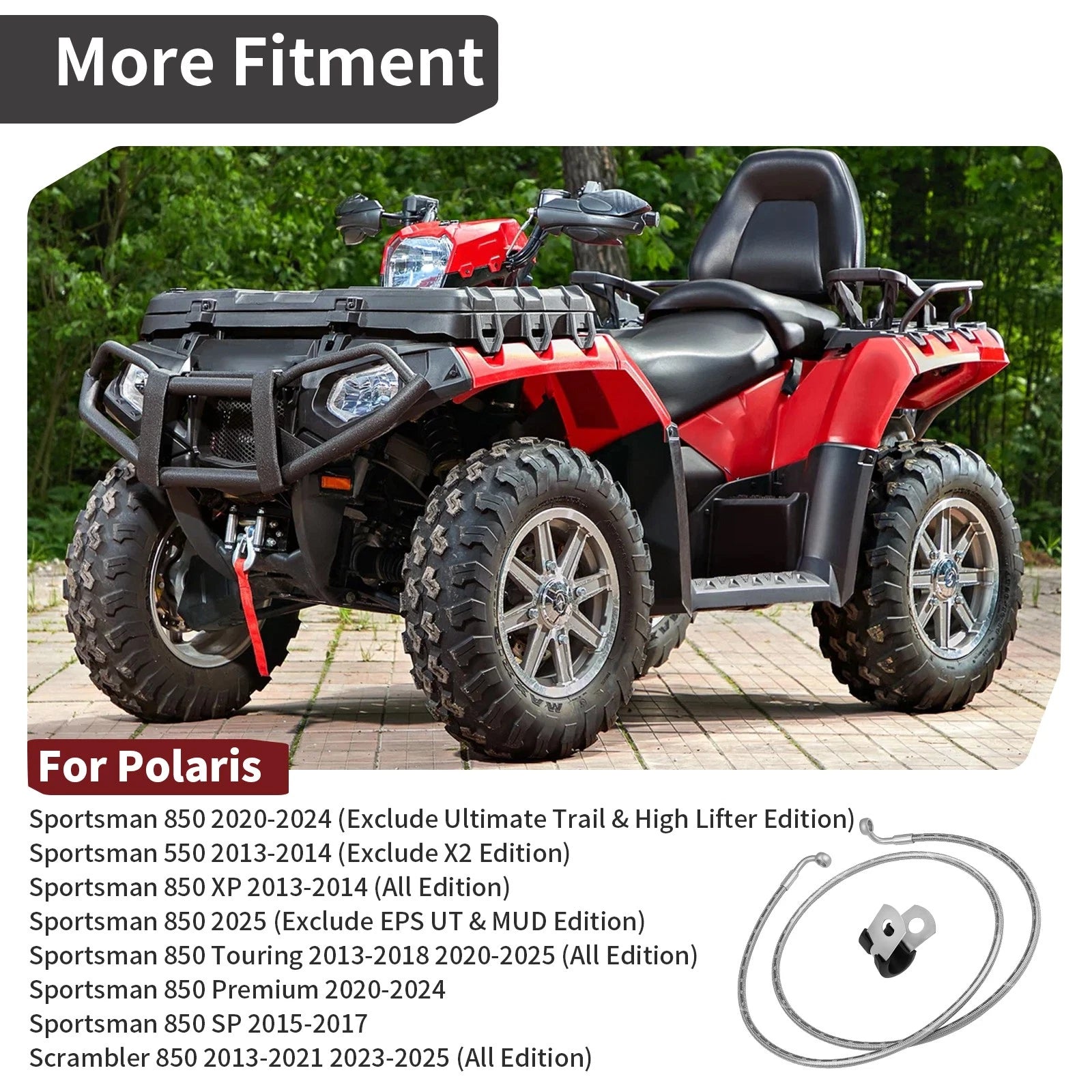 Rear Brake Line for Polaris Sportsman 550 / XP 850 (2013–2014) 1911678 1914132